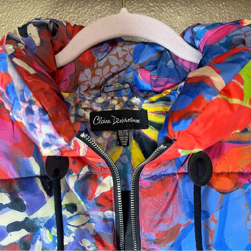 Claire Desjardins Multicolor Puffer Vest-Wearable Art - Picture 5 of 9